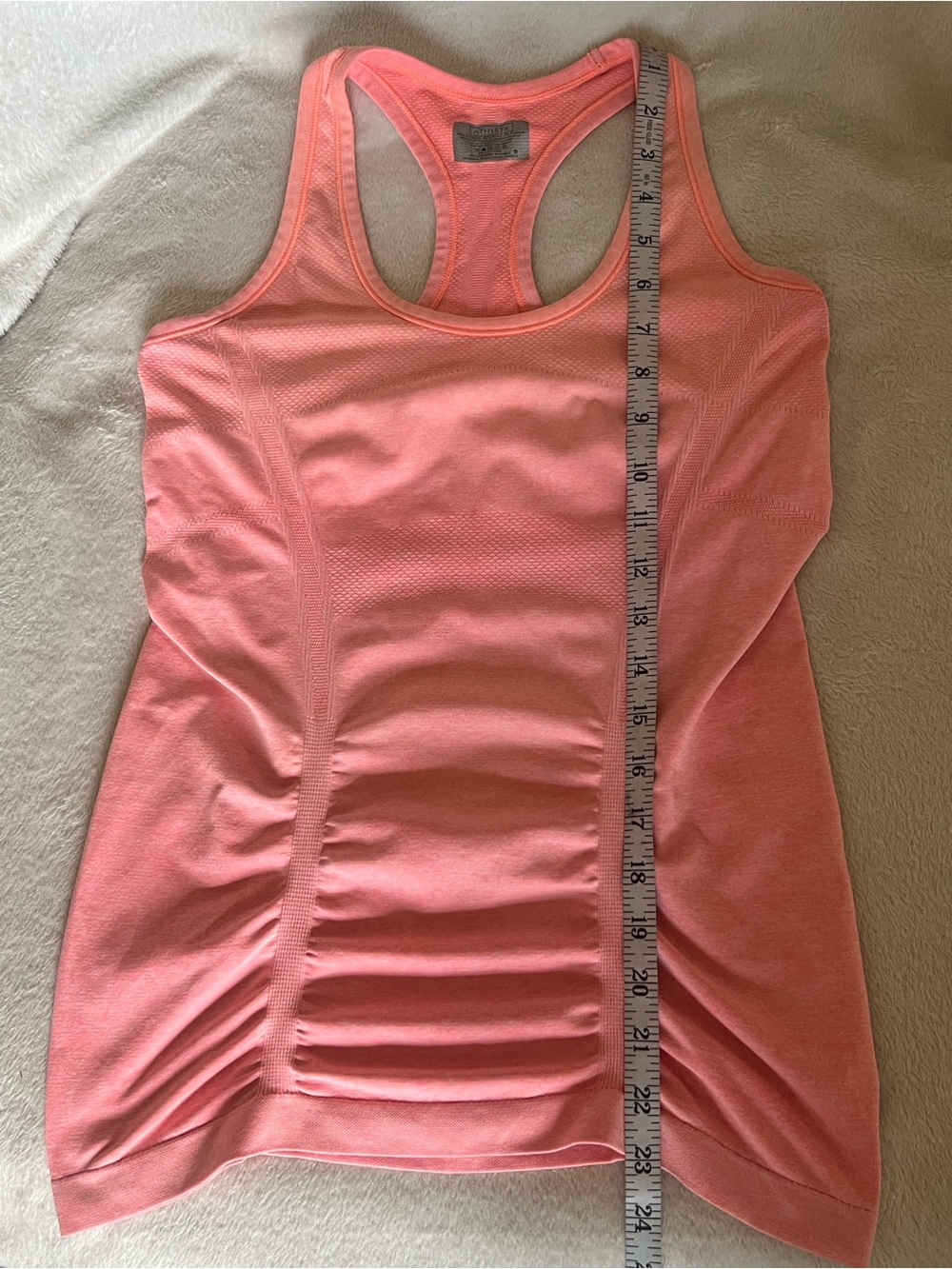 Athleta Pink Seamless Racerback Tank - Picture 3 of 5